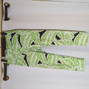 Alo Yoga Palm Springs Leggings Glowstick Green Airbrush Stretch Leaf Green Black